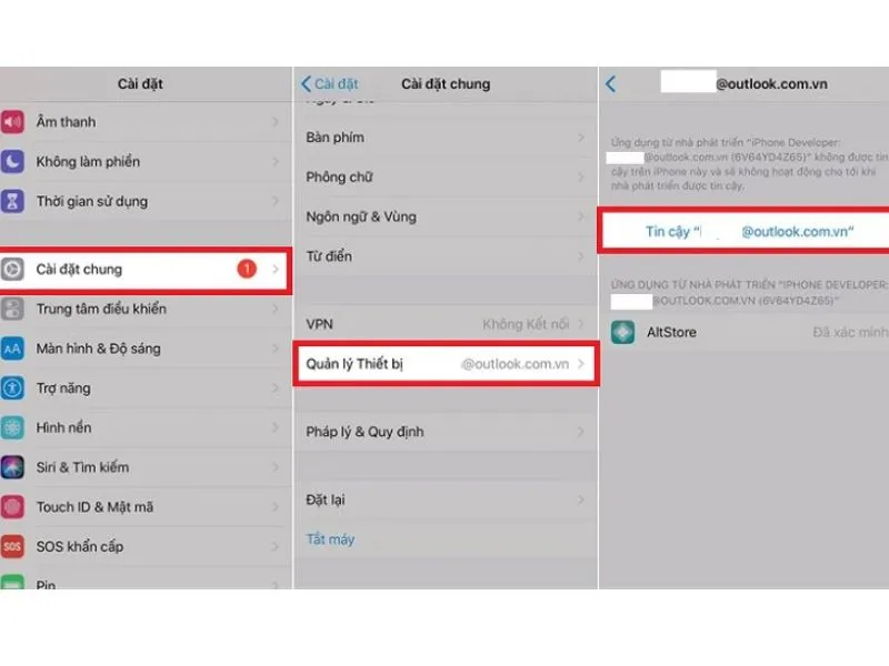 Khởi động iPhone của bạn và làm theo hướng dẫn như hình