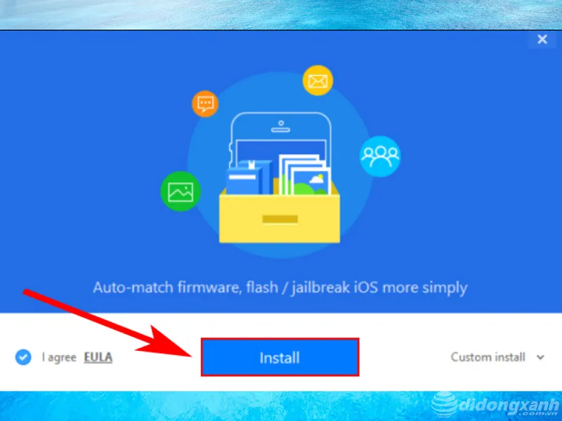 Chọn Install để cài đặt về máy