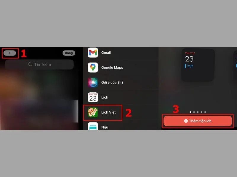 Hướng dẫn thêm Widget