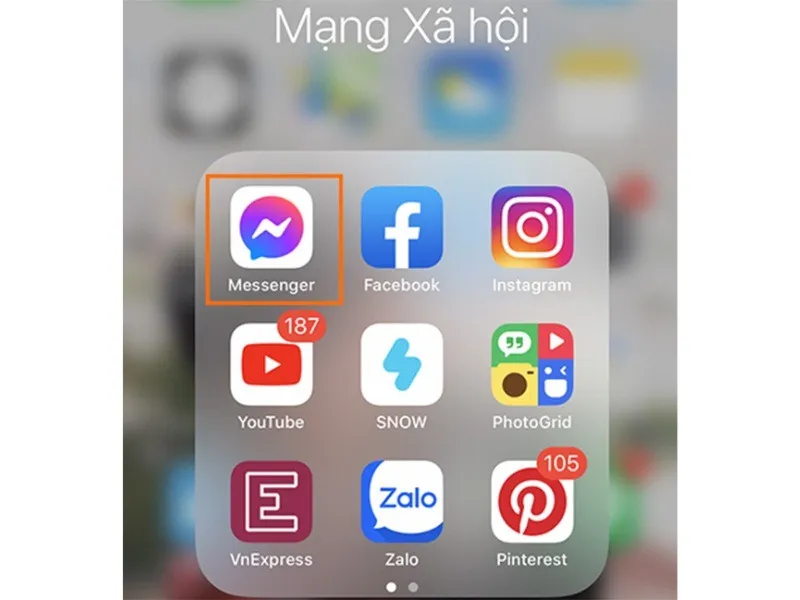 Mở Messenger iPhone phiên bản mới