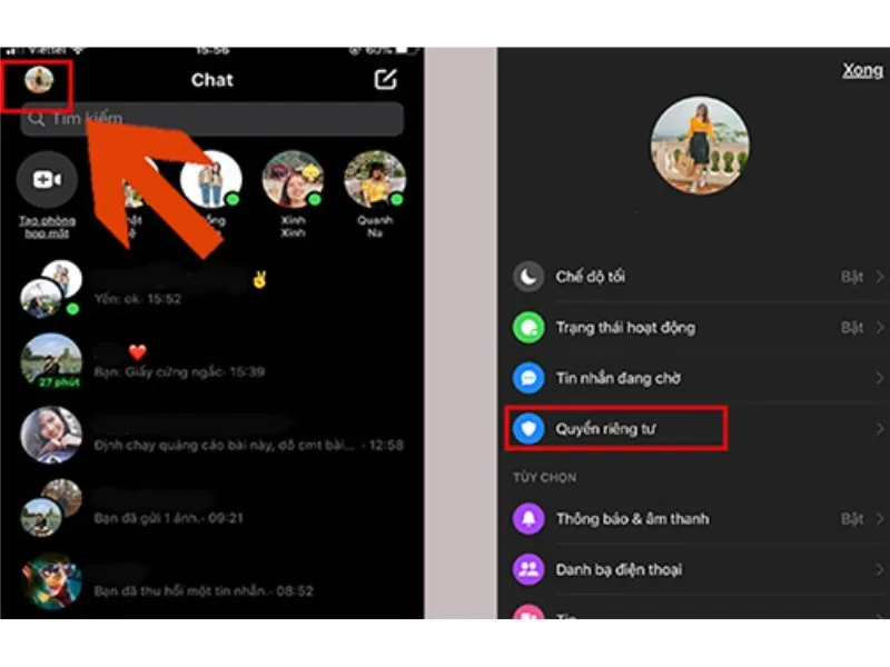 Click vào mục hình ảnh