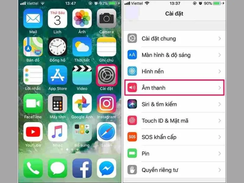Cài đặt nhạc chuông cho Iphone X