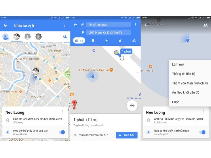 Định vị dựa vào Google map