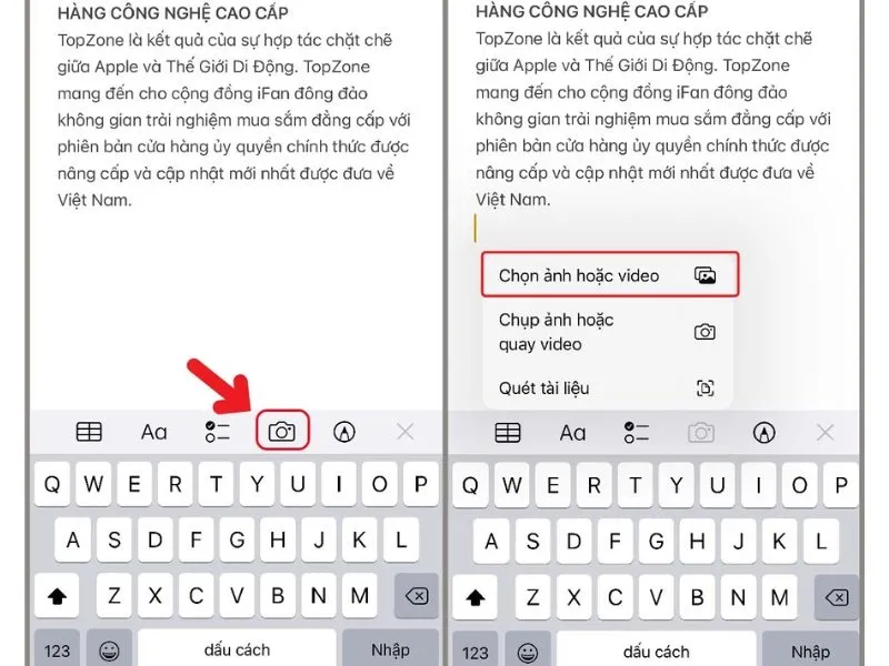 mo mat khau ghi chu tren iphone