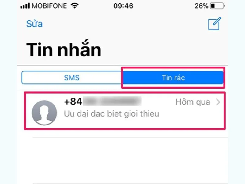 Hoàn tất cách chặn tin nhắn rác trên iPhone