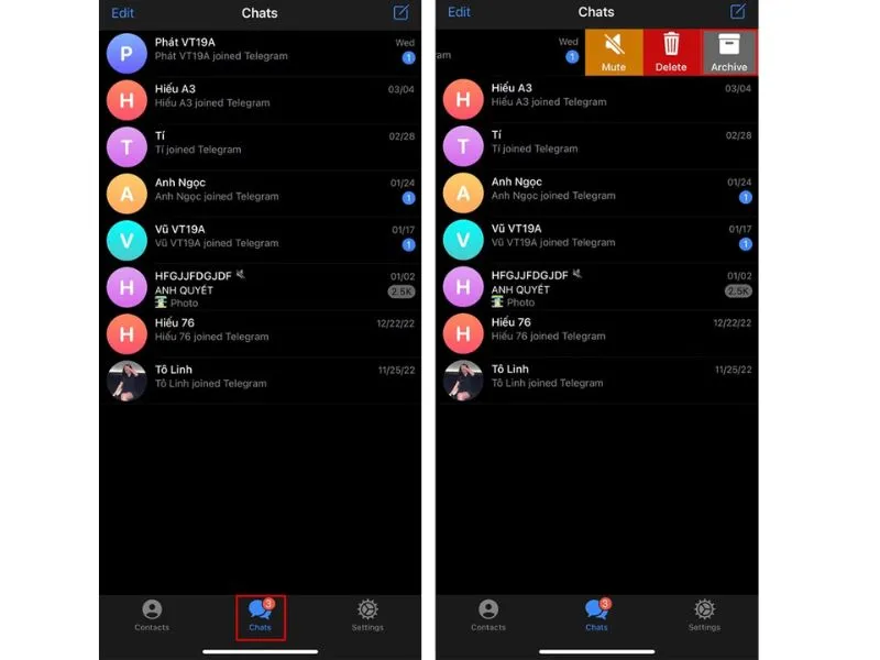 Cách chat ẩn danh trên Telegram - Khởi động ứng dụng