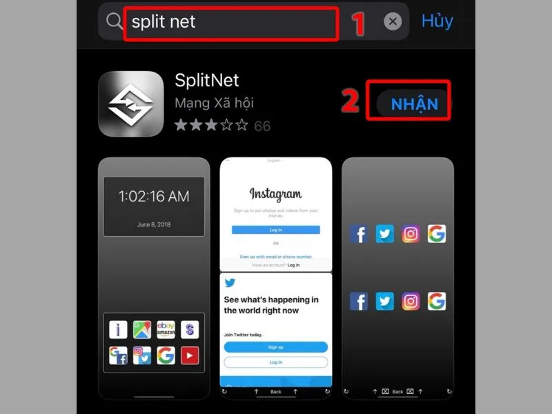 Tải và cài đặt SplitNet từ App Store trên điện thoại 