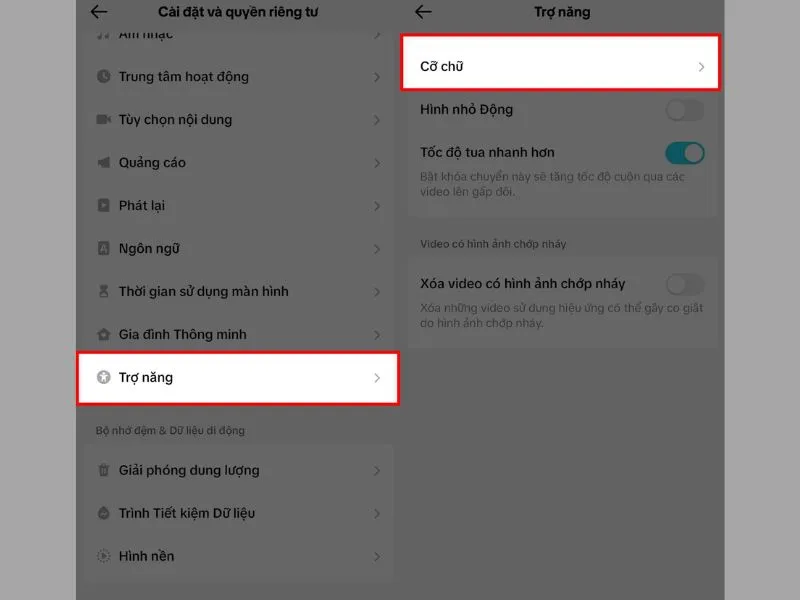 cách chỉnh cỡ chữ hiển thị trên TikTok nhanh chóng