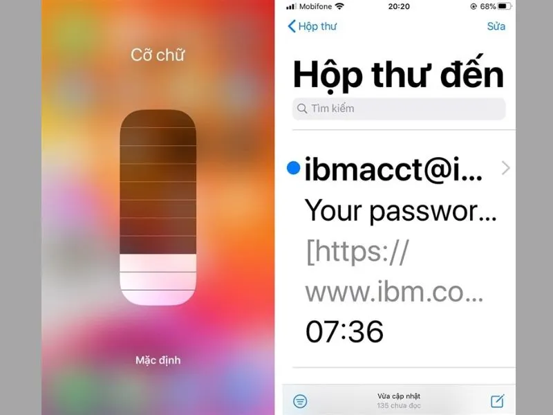 Cách chỉnh cỡ chữ trên iPhone - Chọn cỡ chữ lớn nhấtt