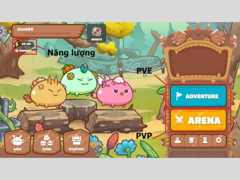 Cách chơi Axie Infinity trên iPhone - Lựa chọn kiểu chơi PVE hoặc PVP