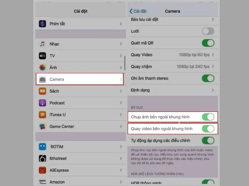 Cách chụp ảnh đẹp trên iPhone 11 Pro Max - Chỉnh trong cài đặt