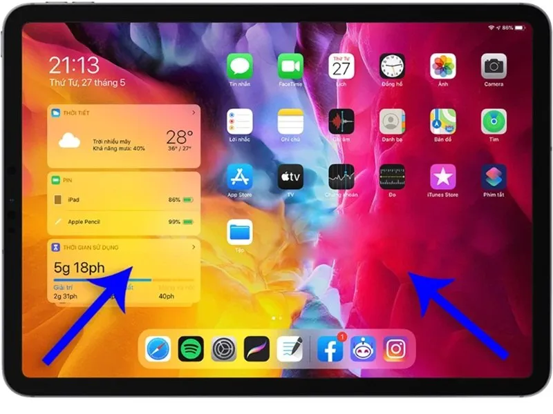 Cách chụp màn hình iPad và tìm ảnh trong mục lưu