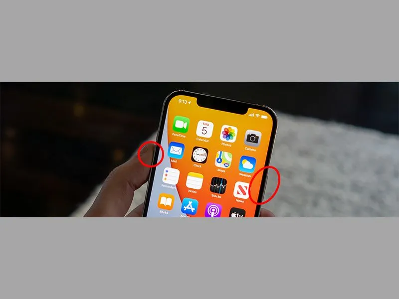 Chụp màn hình bằng tổ hợp nút nguồn và tăng âm