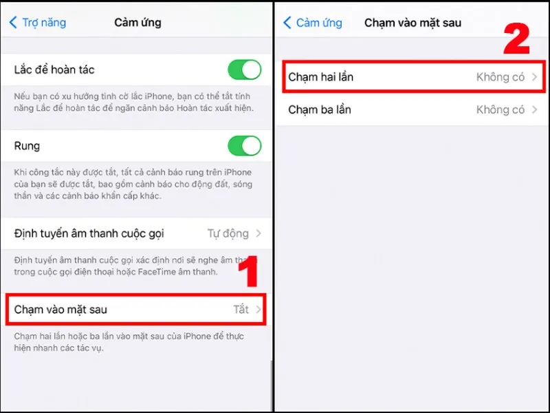 Cách chụp màn hình iphone 8 plus qua chạm 2 lần