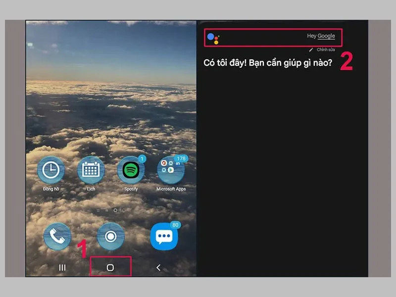 Cách chụp màn hình Samsung A22 với việc sử dụng trợ lý Google Assistant