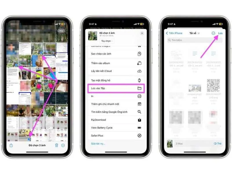 Thao tác thực hiện Cách chuyển ảnh HEIC sang JPEG trên iPhone