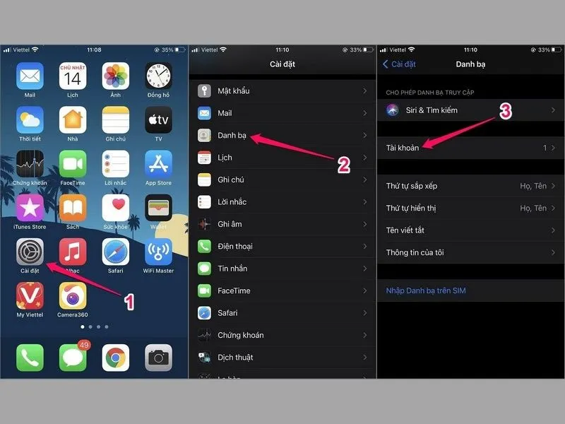 Đồng bộ trên iPhone