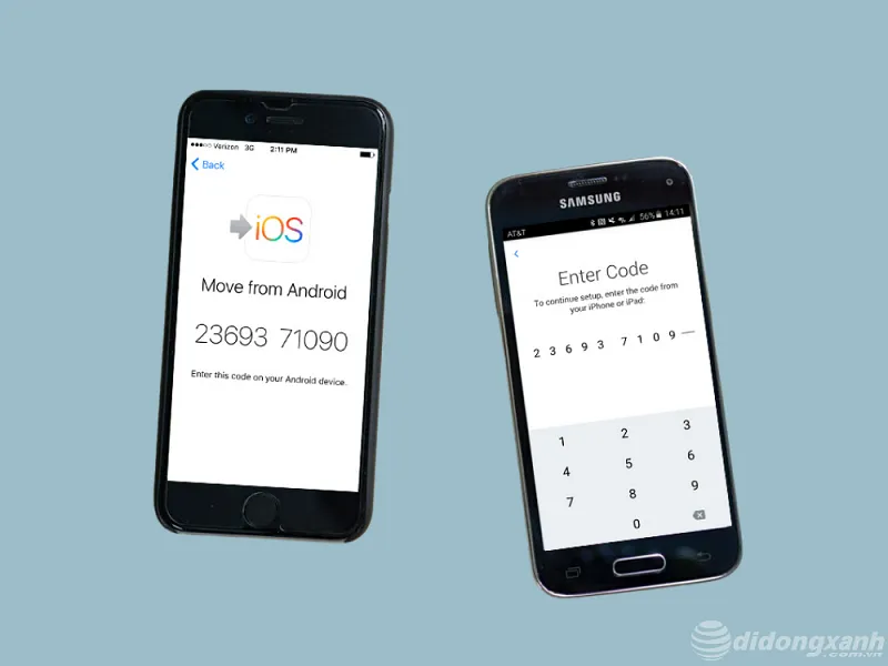 Nhập mã trên thiết bị Android