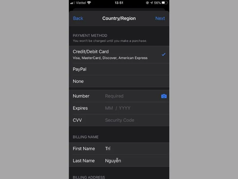 Cách chuyển vùng ở iPhone bằng App Store bước 4