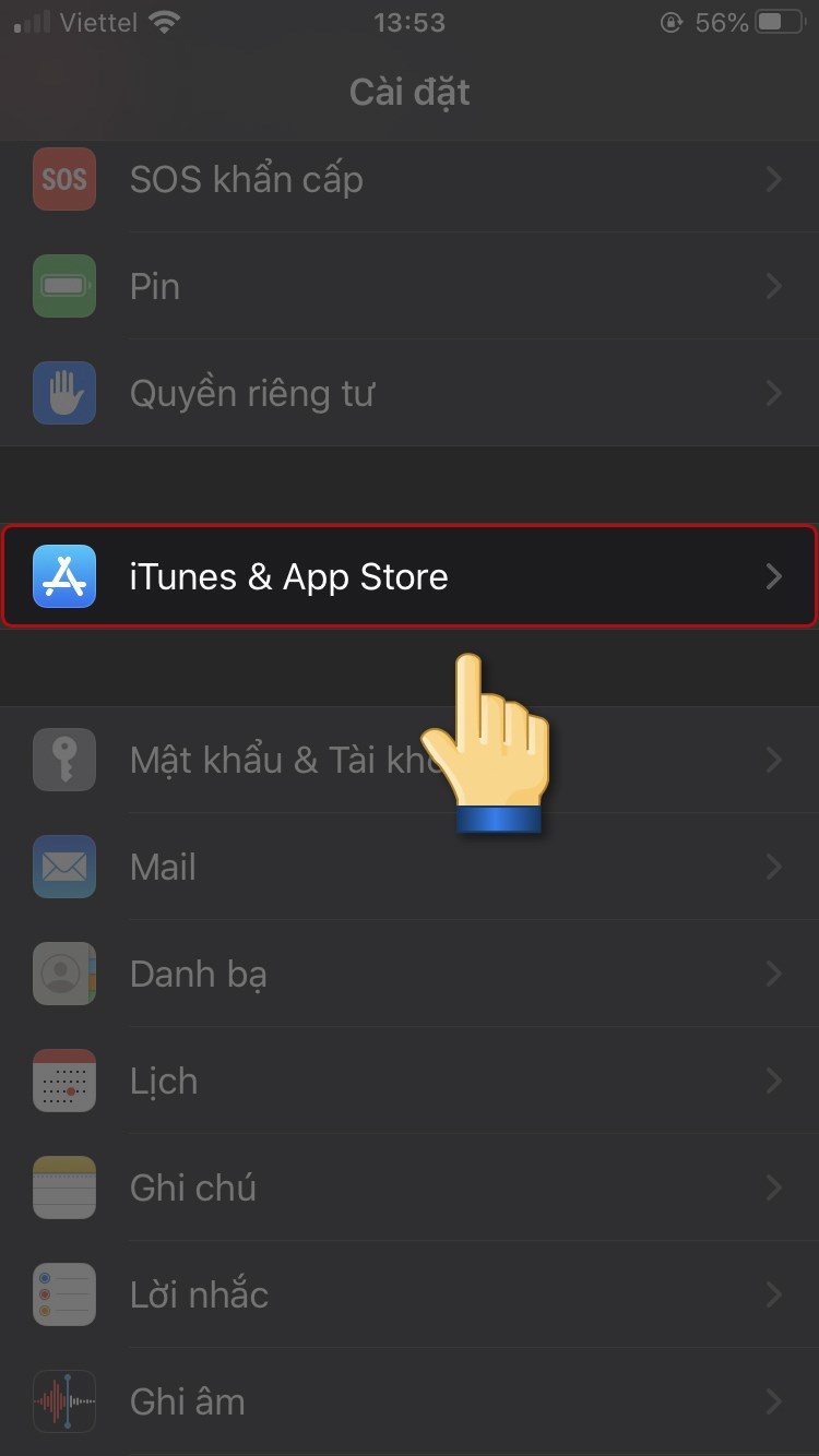chon itunes & app store