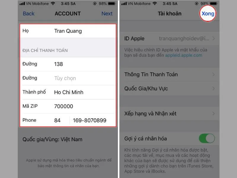 Cách chuyển vùng canada trên iphone nhanh