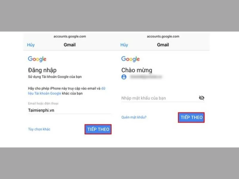 Cách mở Gmail trên điện thoại iPhone
