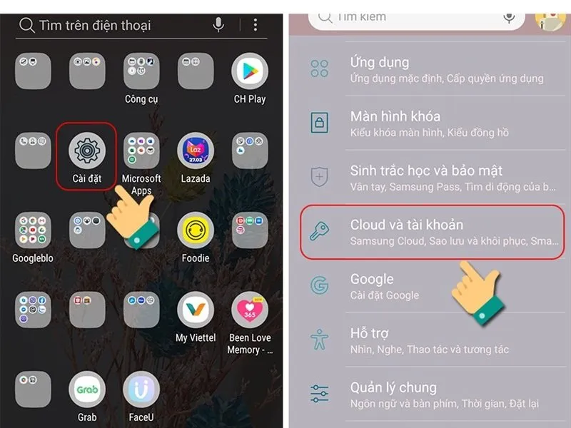 Cách đăng xuất Gmail trên iPhone vào mục Cloud và tài khoản