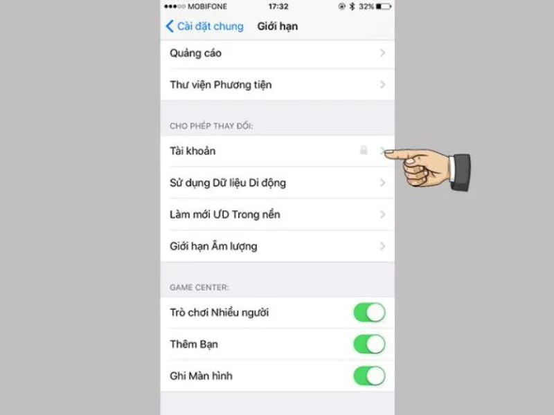 vào tài khoản để dễ quản lý