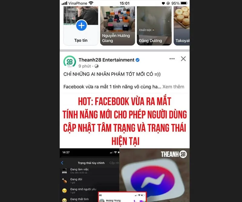 Nhấn chọn mục Menu với biểu tượng 3 gạch ngang dưới góc phải màn hình