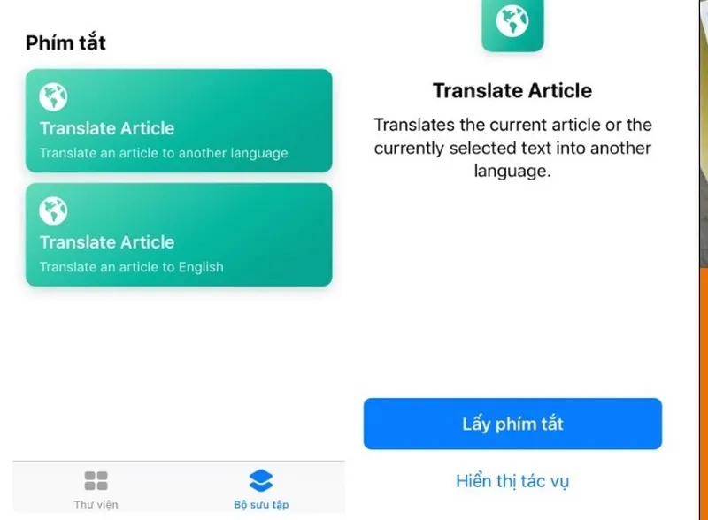 Cách dịch trang web sang tiếng Việt trên Safari qua phím tắt 