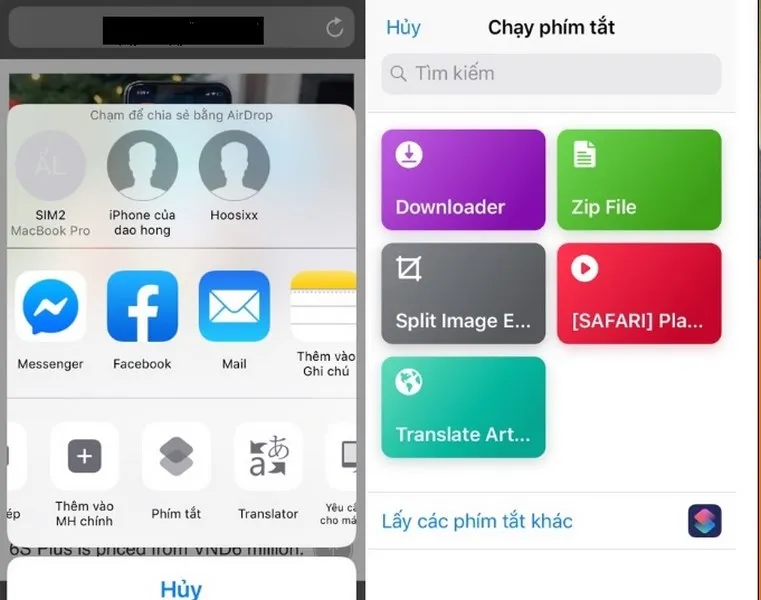 Tạo phím tắt cho tiện lợi những lần dịch sau này