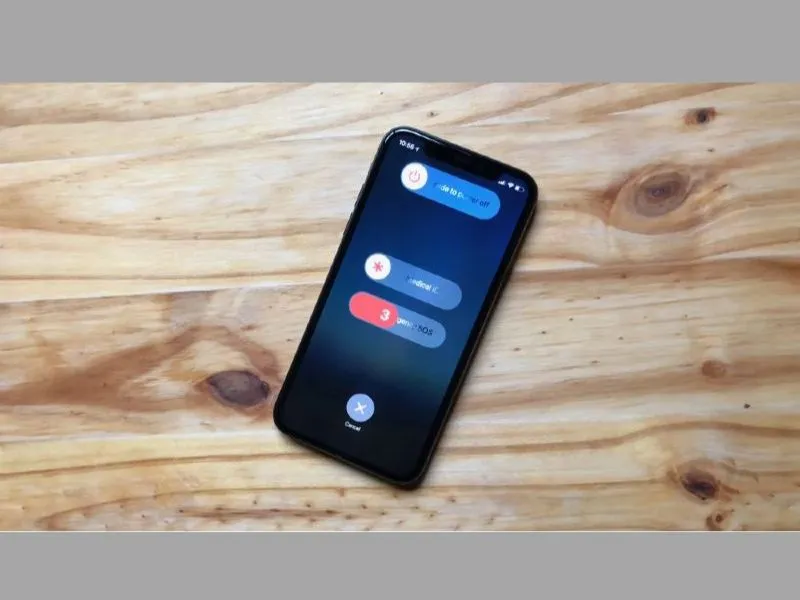 Thực hiện khởi động lại thiết bị - Cách diệt virus trên iphone