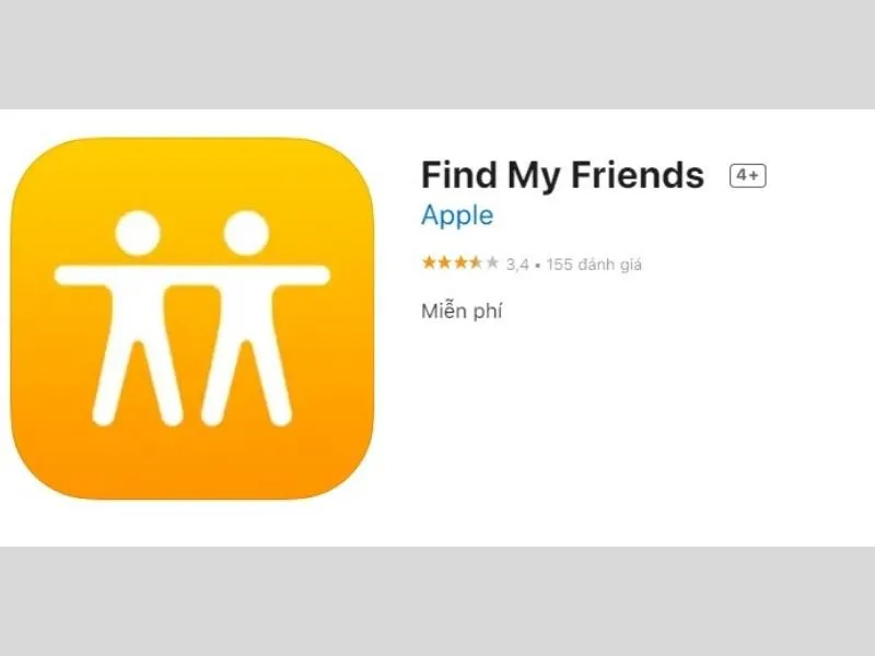 Tải ứng dụng “Find my Friend” để thực hiện cách định vị iPhone bằng số điện thoại