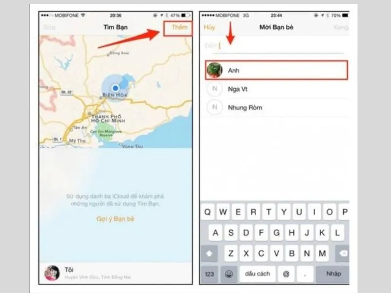 Cách định vị iPhone bằng số điện thoại bằng Find My Friend