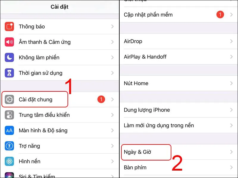 Cách đổi giờ trên iphone đơn giản