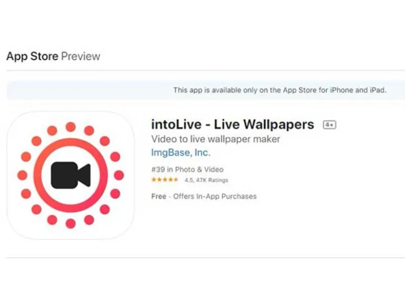 Cách đổi hình nền điện thoại iPhone - Ứng dụng Intolive