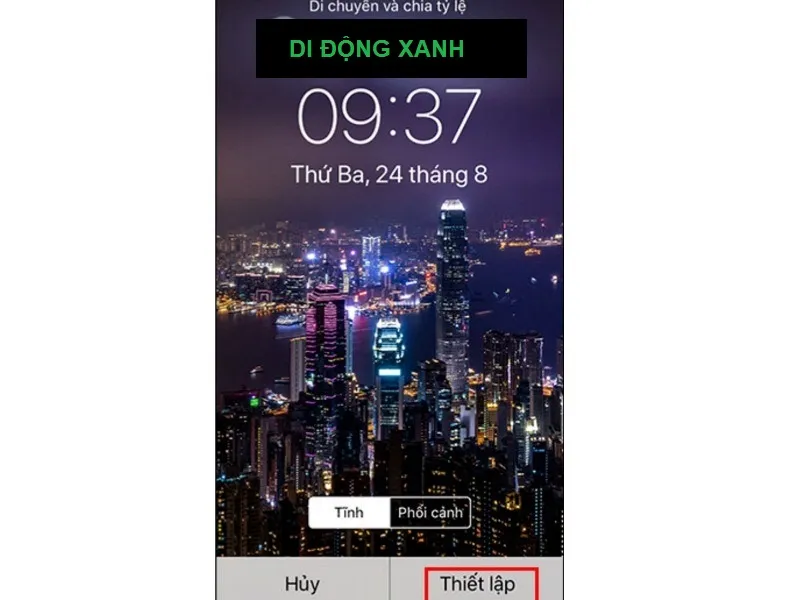 Canh chỉnh hình nền phù hợp