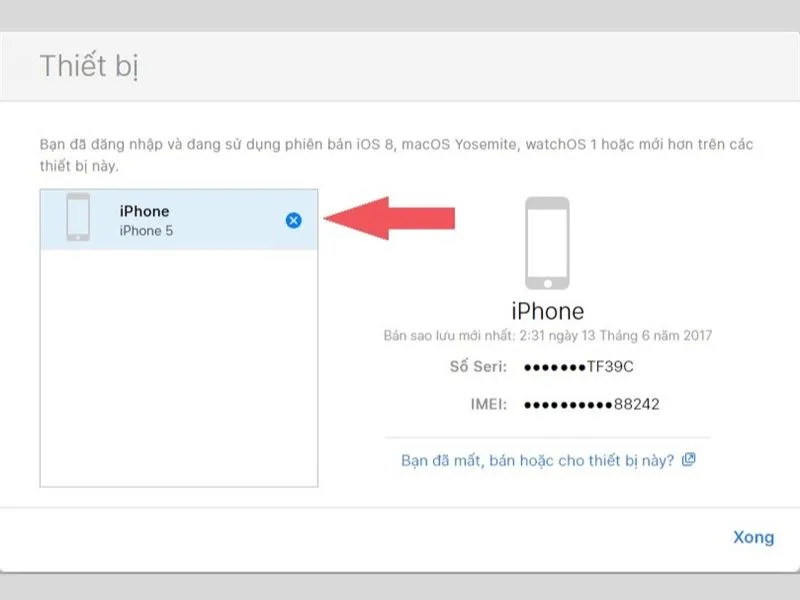 Khôi phục lại thiết bị