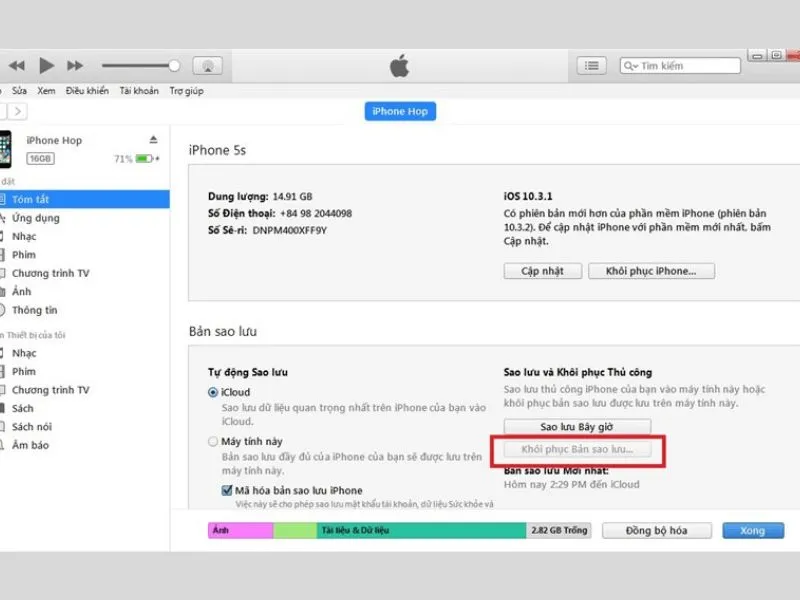 Cách đổi mật khẩu iPhone khi quên để khôi phục dữ liệu