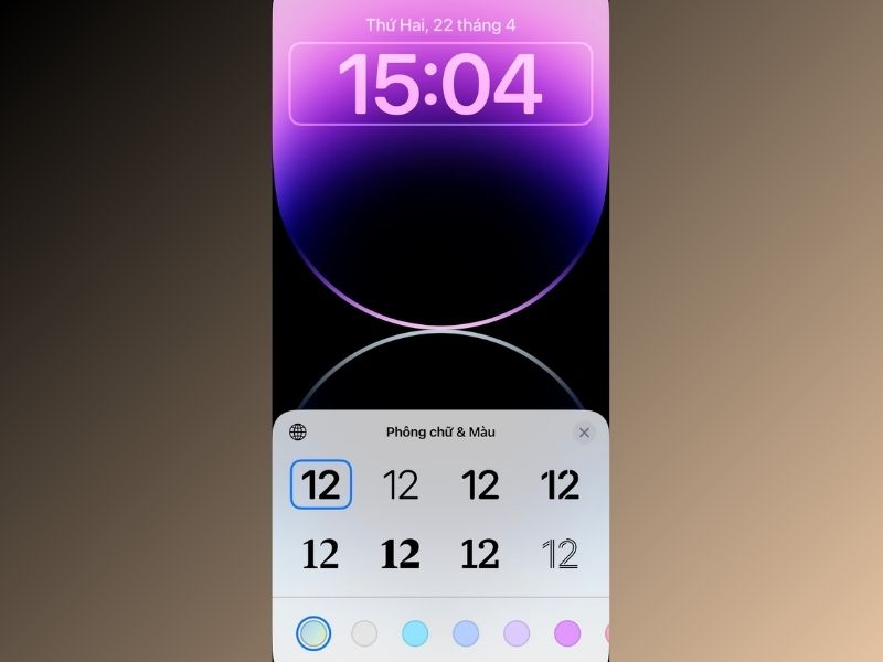 Cách đổi màu giờ trên iPhone iOS 15 cực độc đáo và đơn giản