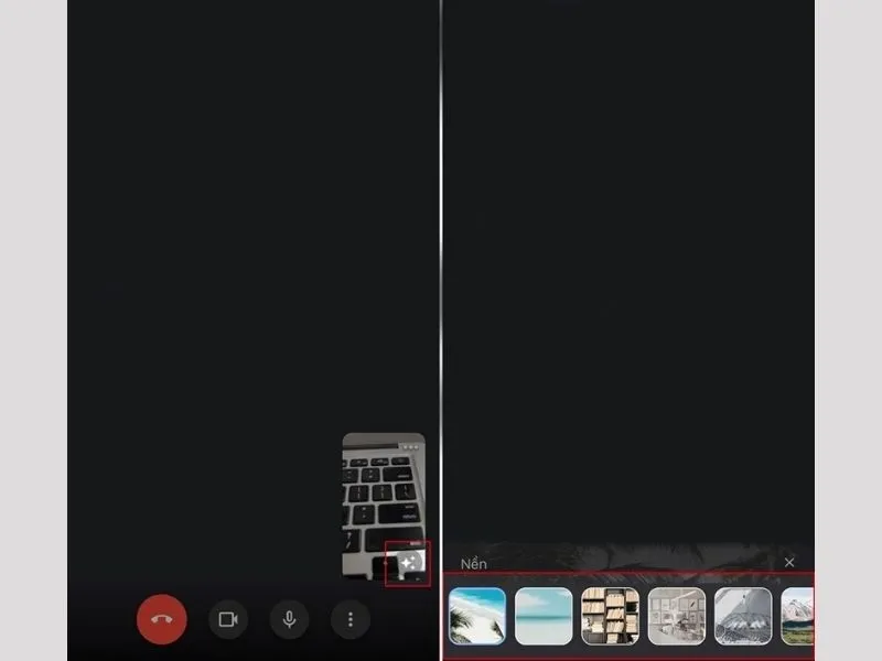 Cách đổi nền Google Meet trên điện thoại iPhone trong lúc tham gia cuộc gọi