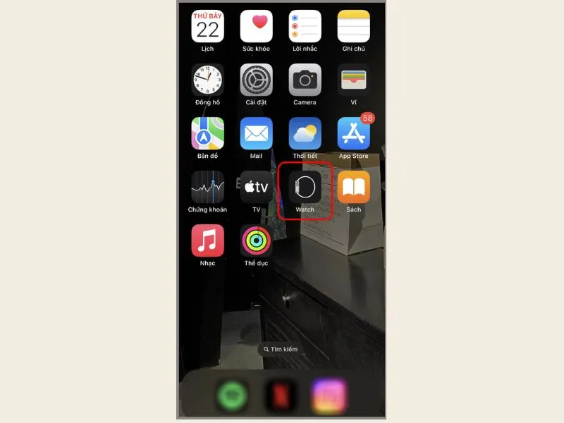 Mở ứng dụng Watch để Đồng bộ ảnh trên Apple Watch