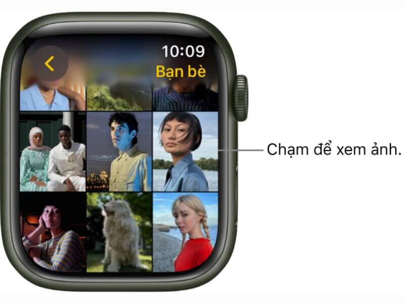 xem ảnh khi đã thực hiện cách đồng bộ ảnh trên apple watch