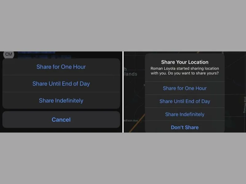 Chia sẻ vị trí bằng tính năng Find my phone 