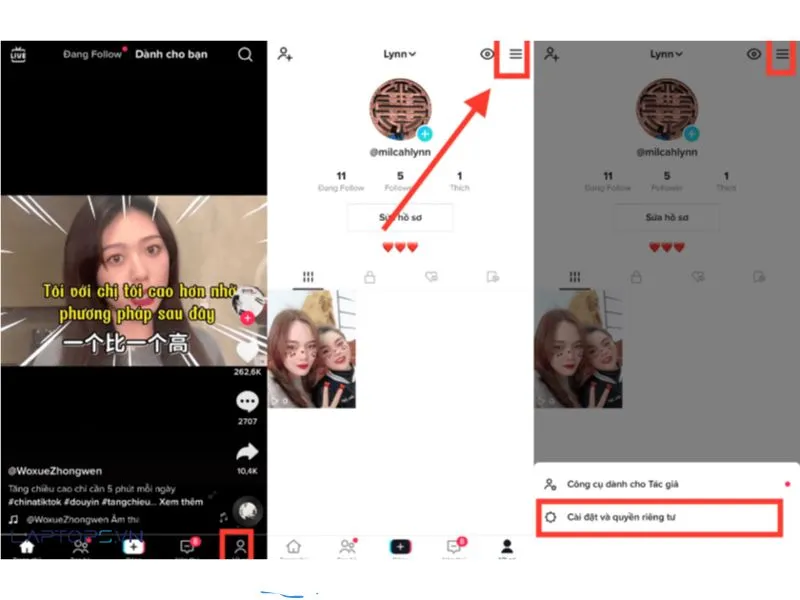 chi tiet cach gan link bio san pham tren tiktok