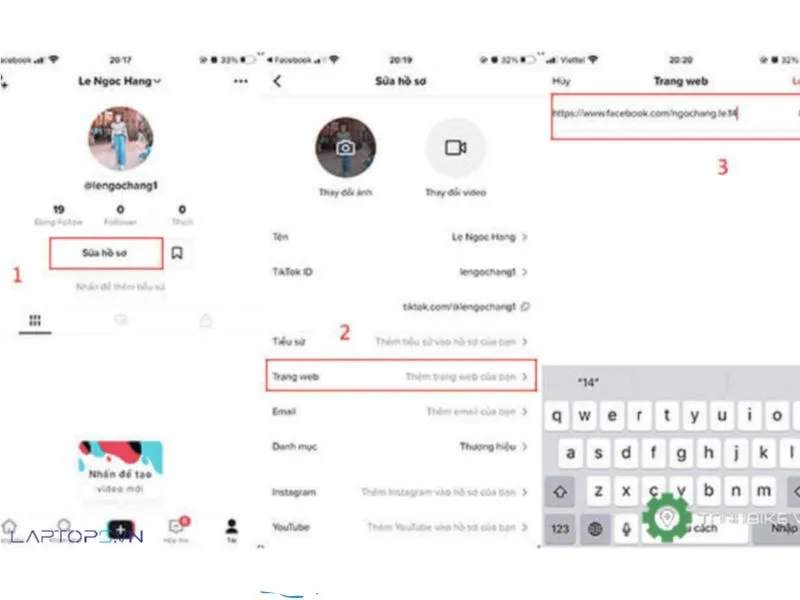 gan link bio tren tiktok
