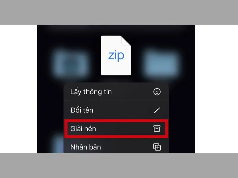 Cách mở file zip trên iphone