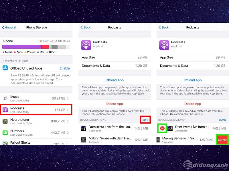 cách giải phóng dung lượng hệ thống iphone