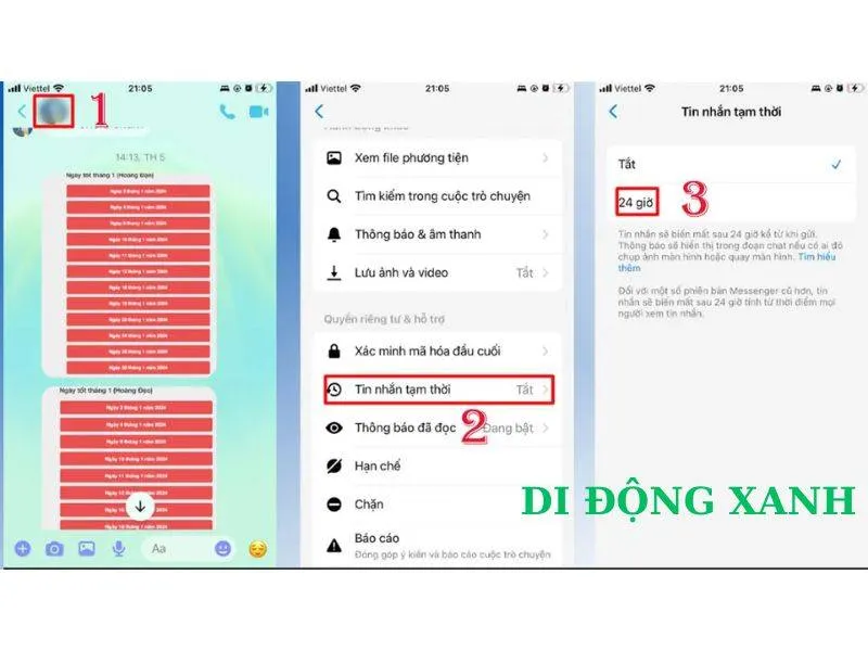 Lựa chọn tài khoản bạn muốn giữ bí mật
