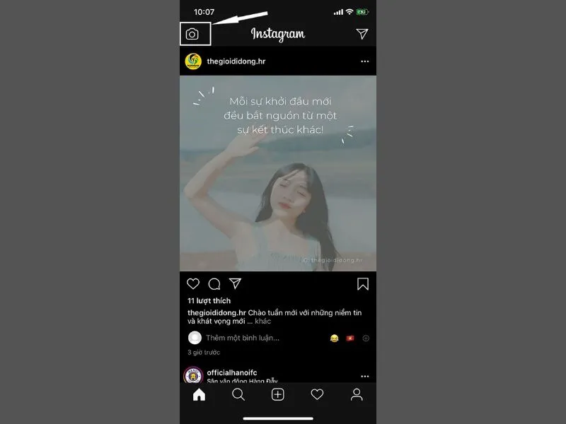 Cách hẹn giờ chụp ảnh trên Instagram iPhone